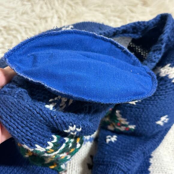 Vintage Signatures by Northern Isles Snowman Hand Knitted Sweater Sz L - Picture 6 of 15